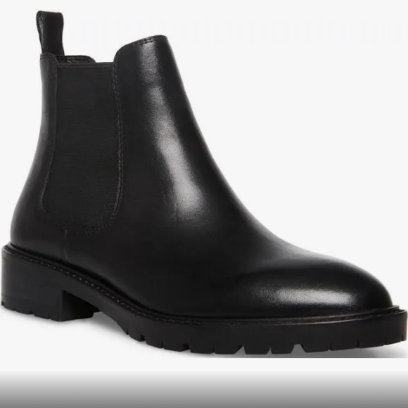 Steve Madden Women's black Leopold side goring chelsea boots size 12 brand new - Picture 2 of 10